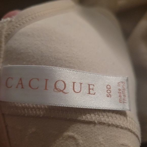 Cacique unlined full coverage no wire bra - 50D.           J60 - Picture 6 of 10